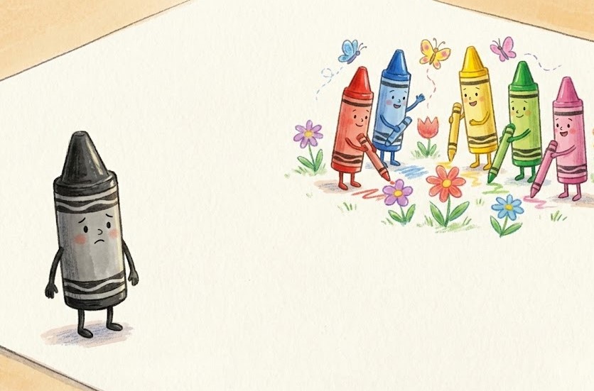 くれよんのくろくんが伝えたいことと物語のあらすじ