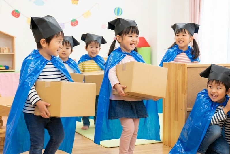 すてきな三にんぐみのねらいを広げる遊びの案